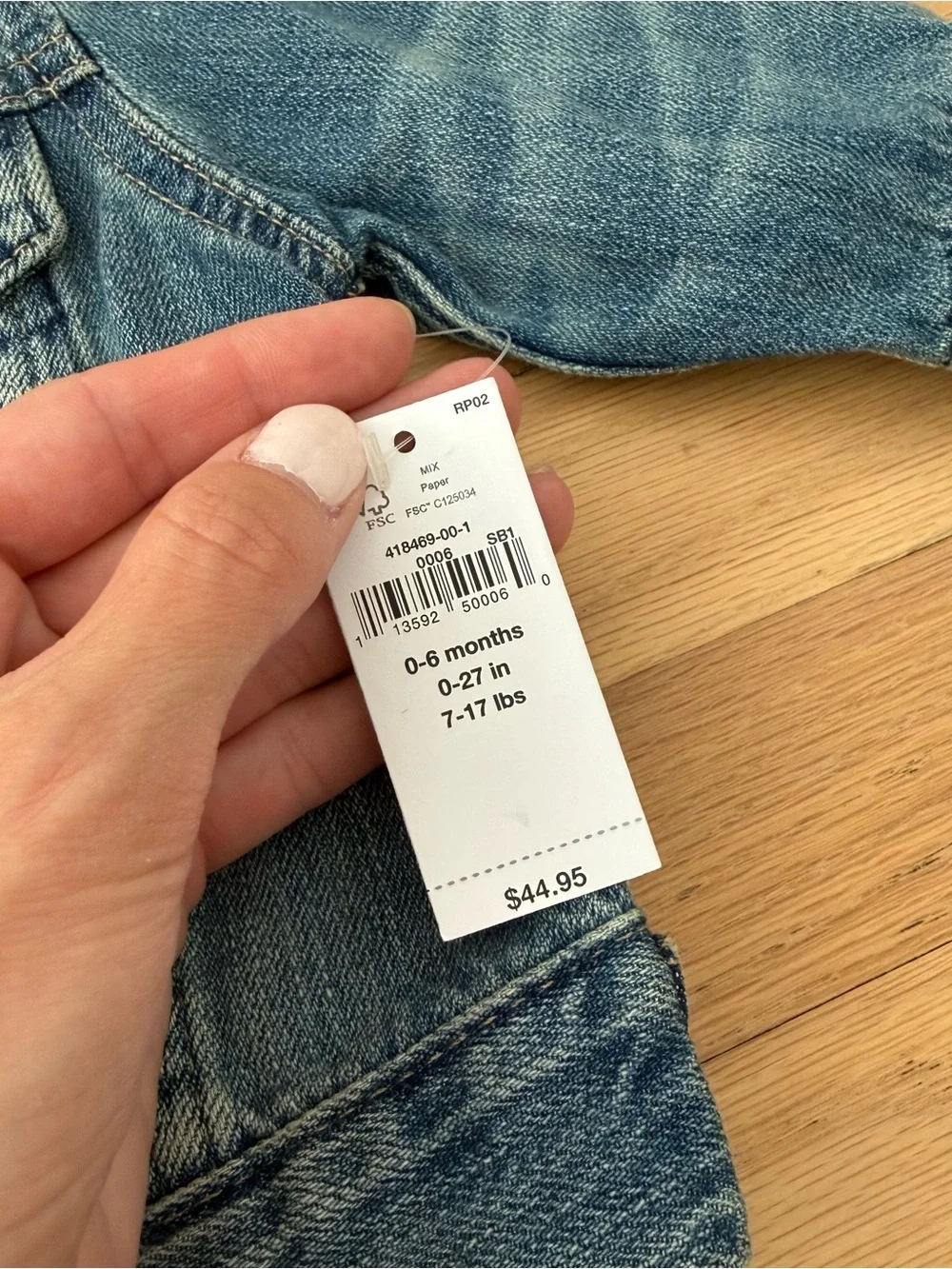 GAP Baby Denim Jacket NWT